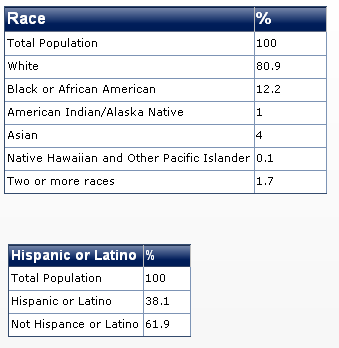 2011 texas race diversity